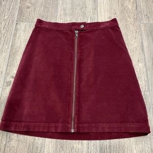 Madewell Zipper Skirt